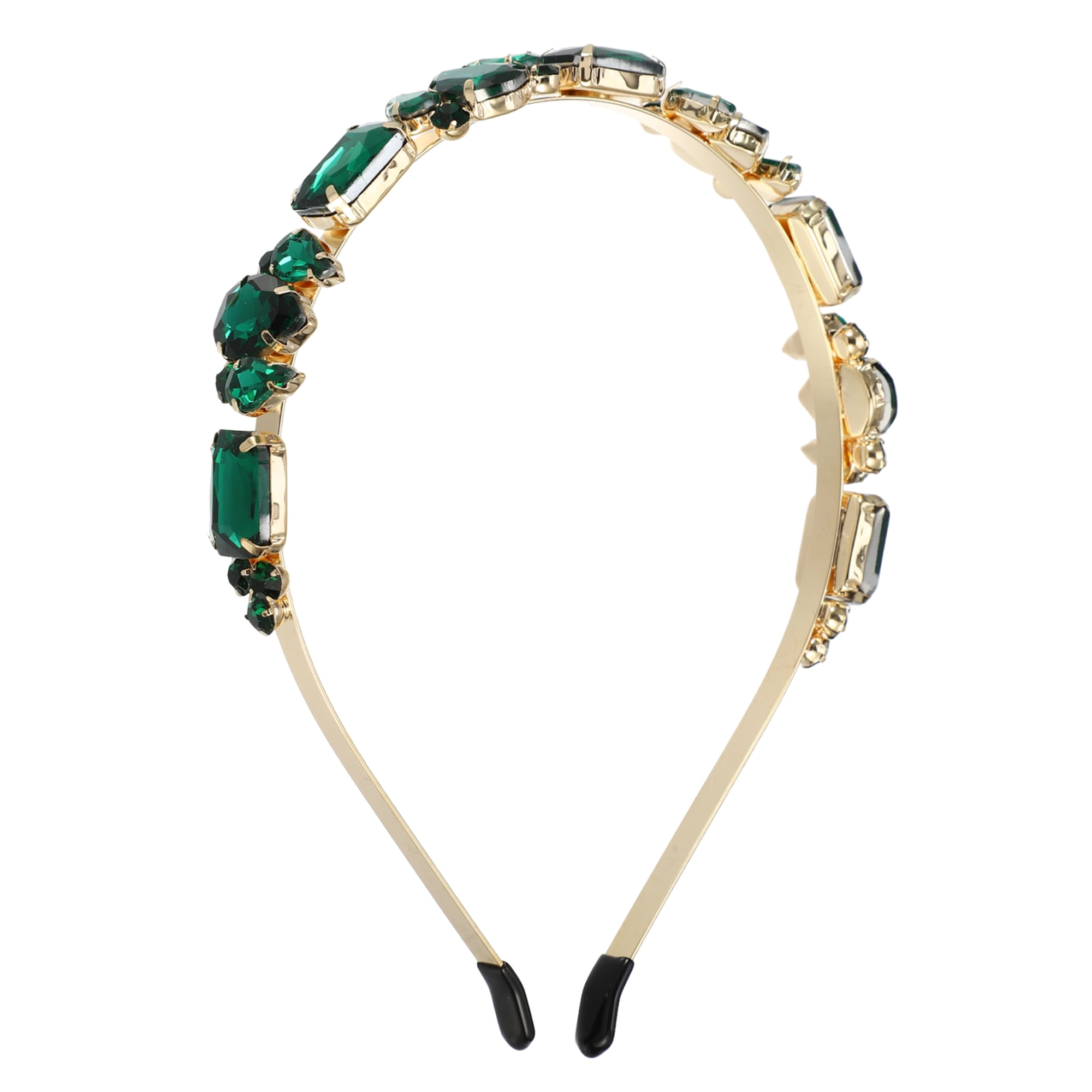 Unique Bargains Fashion Vintage Thin Rhinestone Green