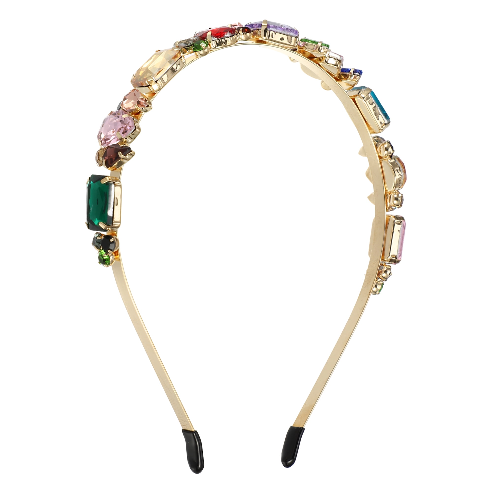 Unique Bargains Fashion Vintage Thin Rhinestone Multicolor