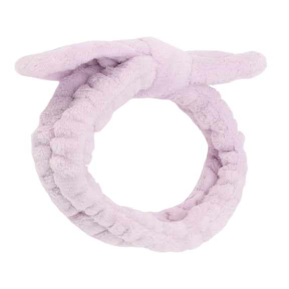 Unique Bargains Fashion Wide Side Letter Knotted Headwrap for Women 7.09"x1.97" Purple