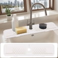 thumbnail image 1 of Unique Bargains Faucet Mat for Kitchen Sink Splash Guard Sink Area Mat Beige, 1 of 6