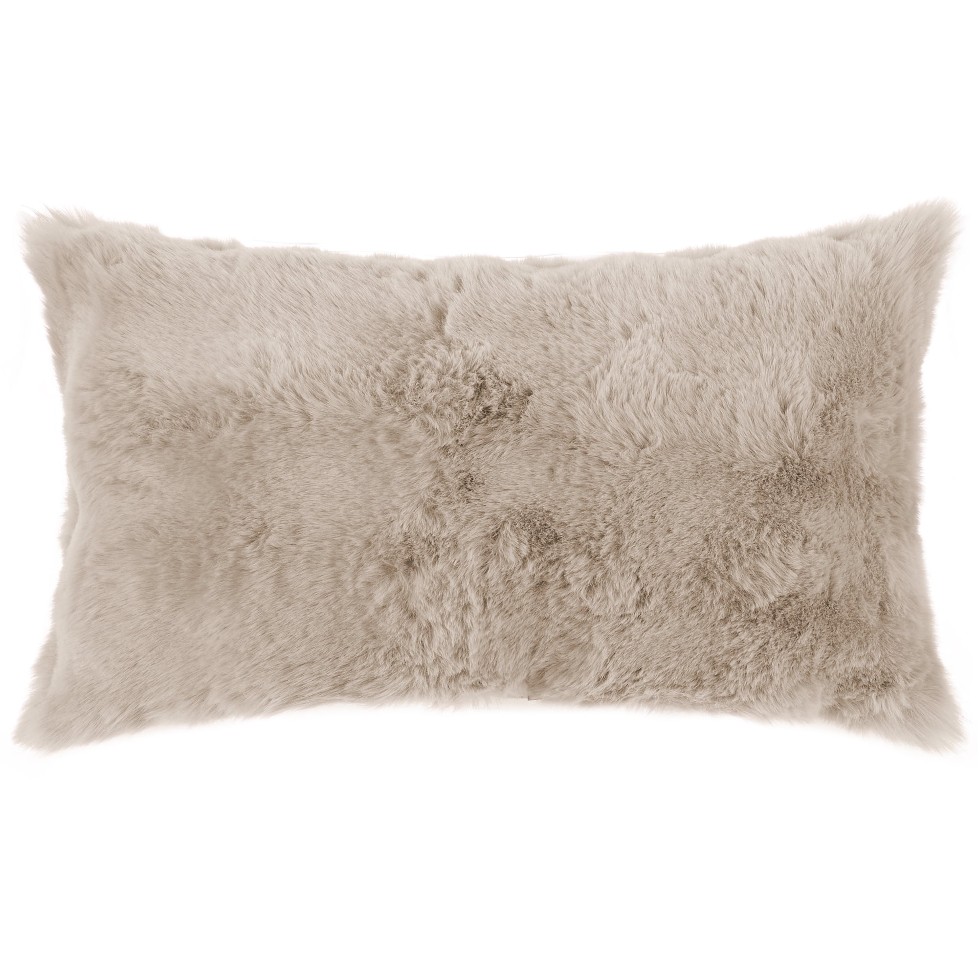 Unique Bargains Faux Fur Cozy Decorative Throw Pillow Covers Soft Plush Pillowcase 1 Pc Brown 12" x 20"