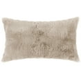 thumbnail image 1 of Unique Bargains Faux Fur Cozy Decorative Throw Pillow Covers Soft Plush Pillowcase 1 Pc Brown 12" x 20", 1 of 6
