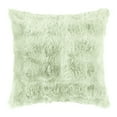 thumbnail image 1 of Unique Bargains Faux Fur Cozy Decorative Throw Pillow Covers Soft Plush Pillowcase 1 Pc Light Green 18" x 18", 1 of 6