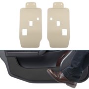 Unique Bargains Faux Leather Car Door Anti Kick Pad Sticker for Toyota Vellfire Alphard 40 series Door Side Edge Guard Protector Interior Accessories Beige 2 pcs