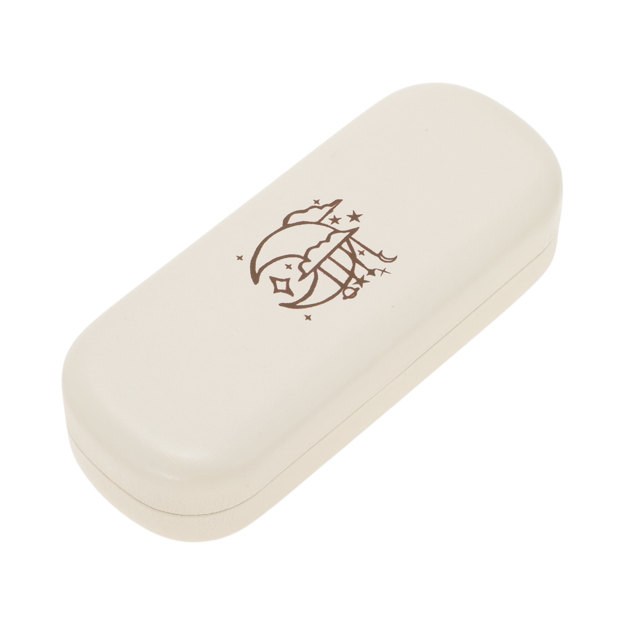 Unique Bargains Faux Leather Eyeglasses Case 6.3"x2.36"x1.18" Moon Pattern