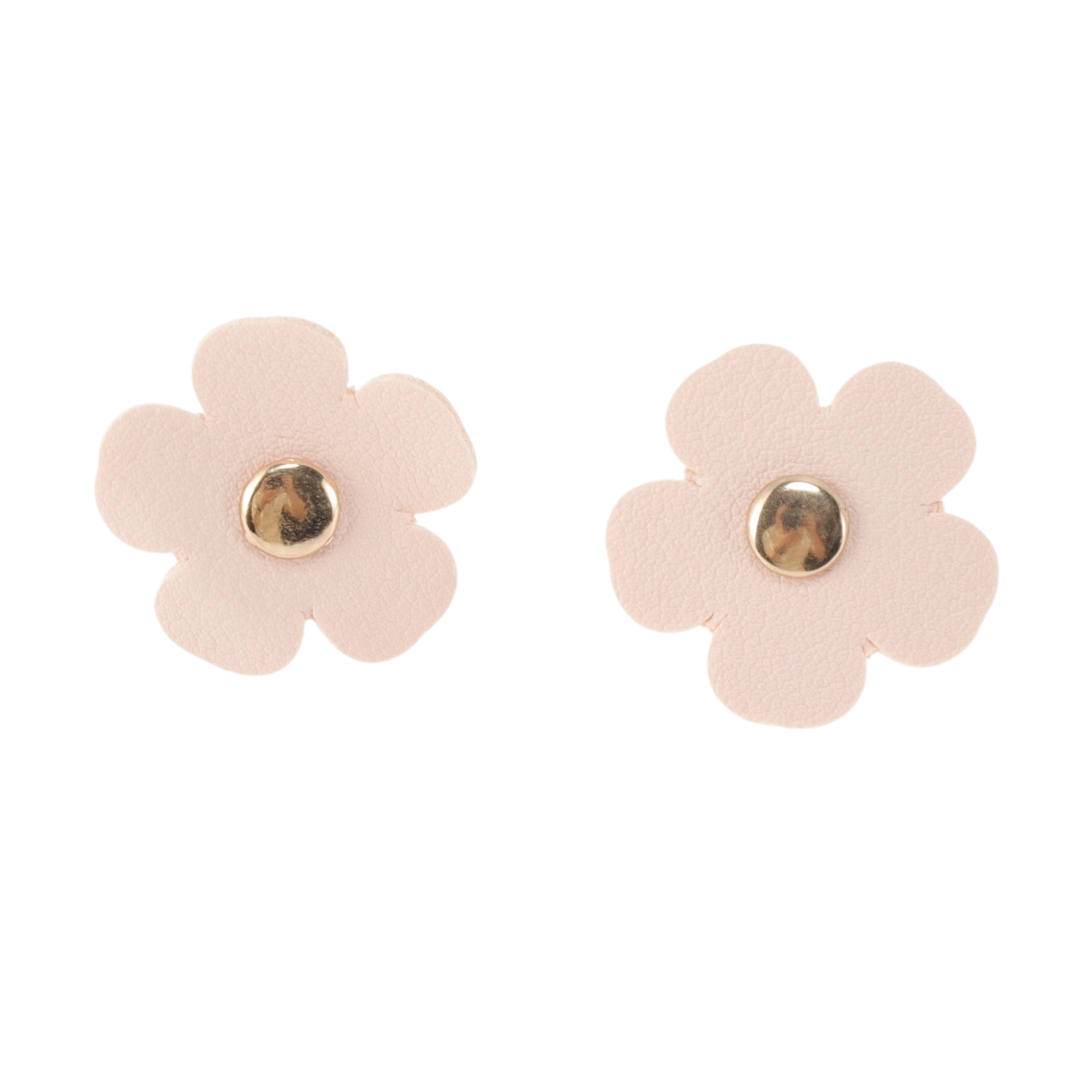 Unique Bargains Faux Leather Flower Shoelace Charms 1 Pair Light Pink