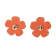 thumbnail image 1 of Unique Bargains Faux Leather Flower Shoelace Charms 1 Pair Orange, 1 of 5