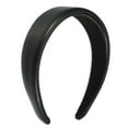 thumbnail image 1 of Unique Bargains Faux Leather Headband Hairband for Women 1.6 Inch Wide Black, 1 of 7