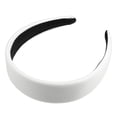 thumbnail image 1 of Unique Bargains Faux Leather Headband Hairband for Women 1.6 Inch Wide White, 1 of 7