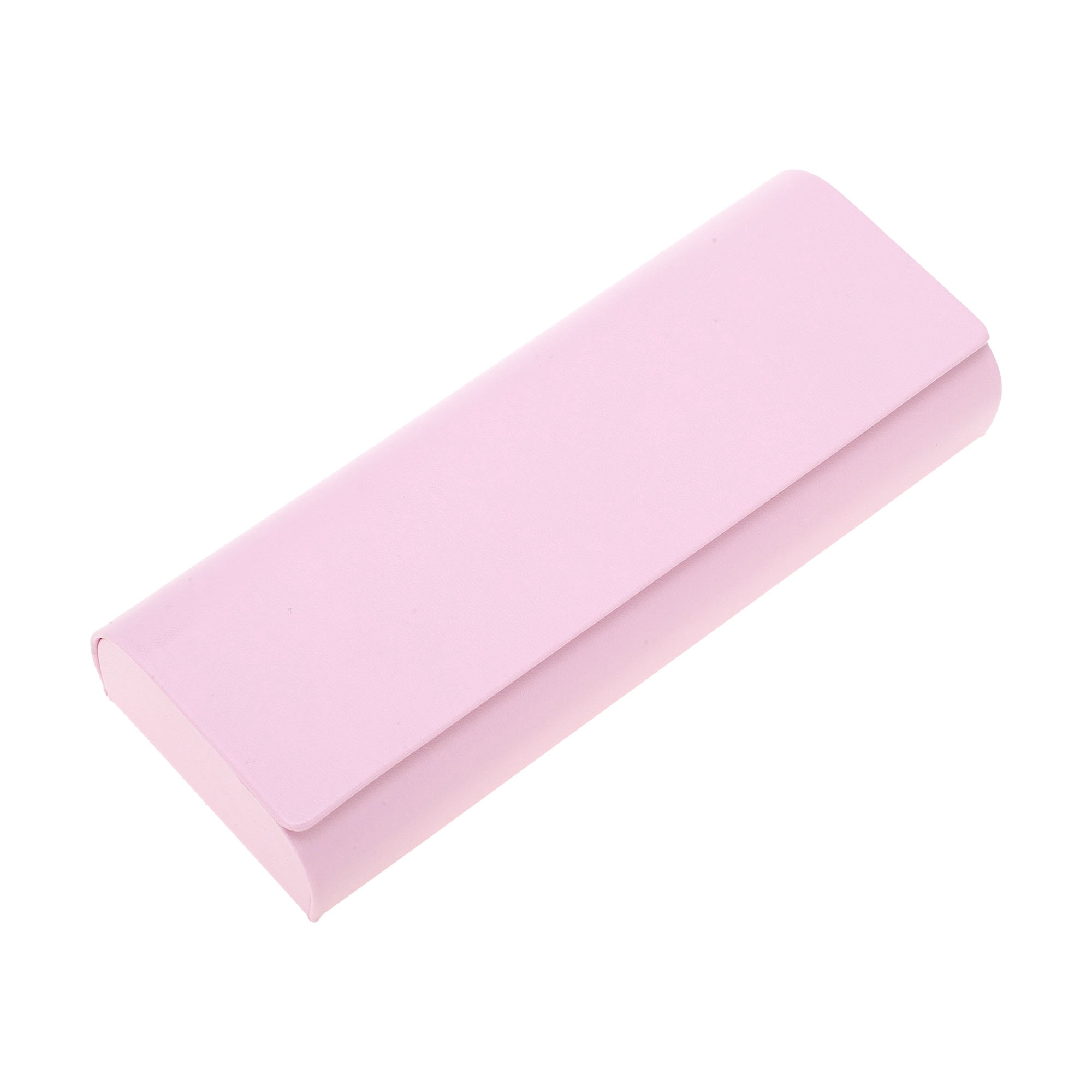 Unique Bargains Faux Leather Portable Eyeglasses Case 6.1"x2.4"x1.22"(L*W*H) Pink