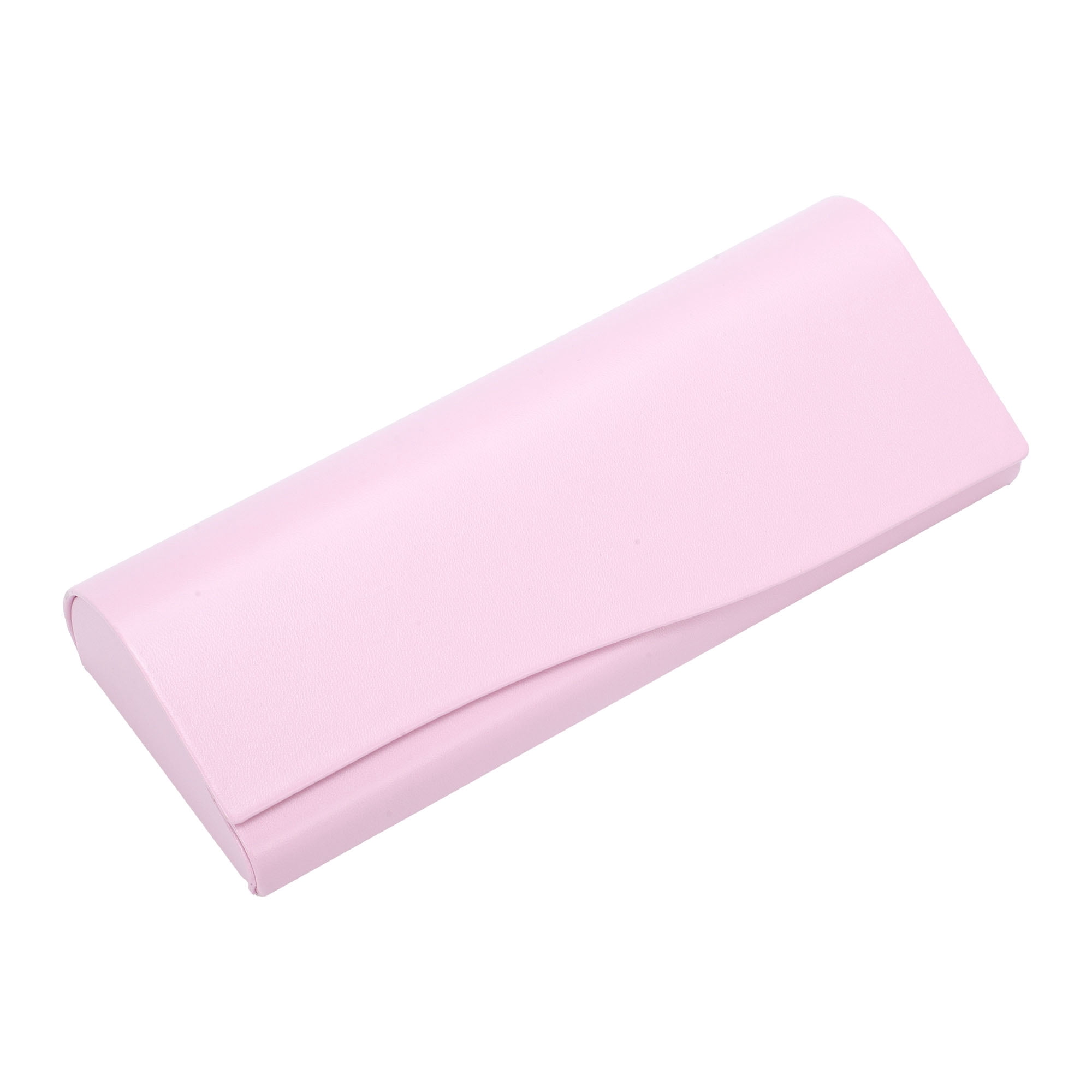 Unique Bargains Faux Leather Portable Eyeglasses Case 6.3"x2.56"x1.3"(L*W*H) Pink