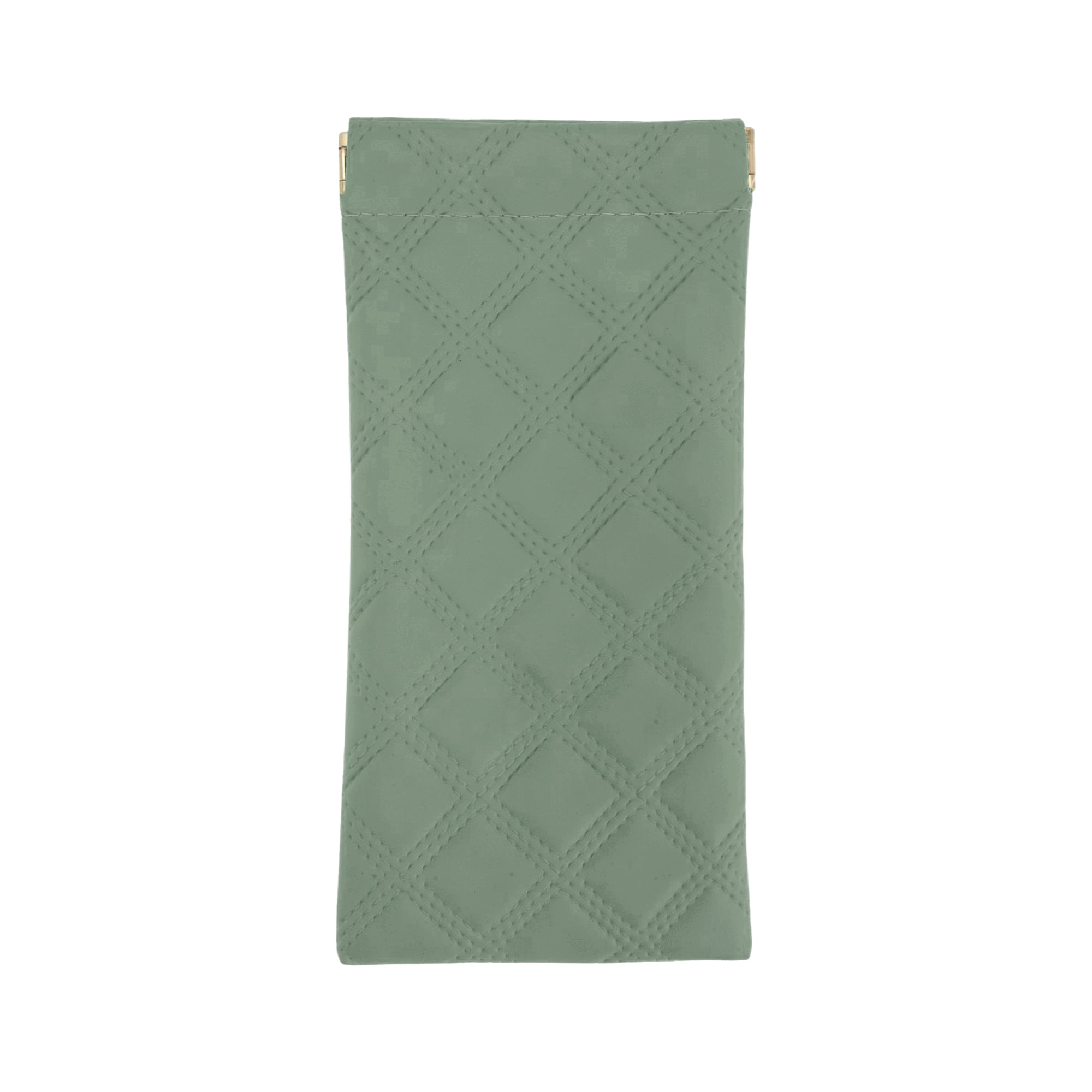 Unique Bargains Faux Leather Squeeze Portable Eyeglasses Case 6.89"x3.35"(L*W) Green