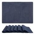thumbnail image 1 of Unique Bargains Faux Leather Table Placemats for Kitchen Dining Table Light Dark Blue, 1 of 7