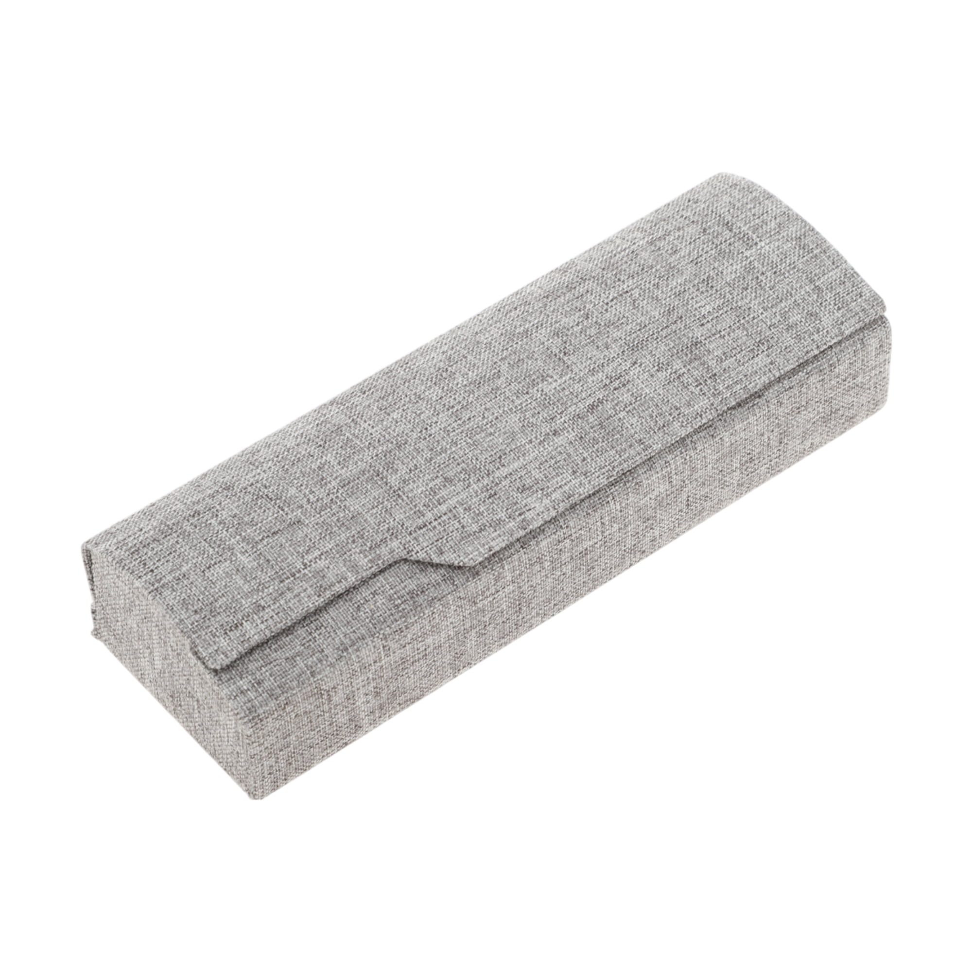 Unique Bargains Faux Linen Portable Eyeglasses Storage For Daily Use Gray