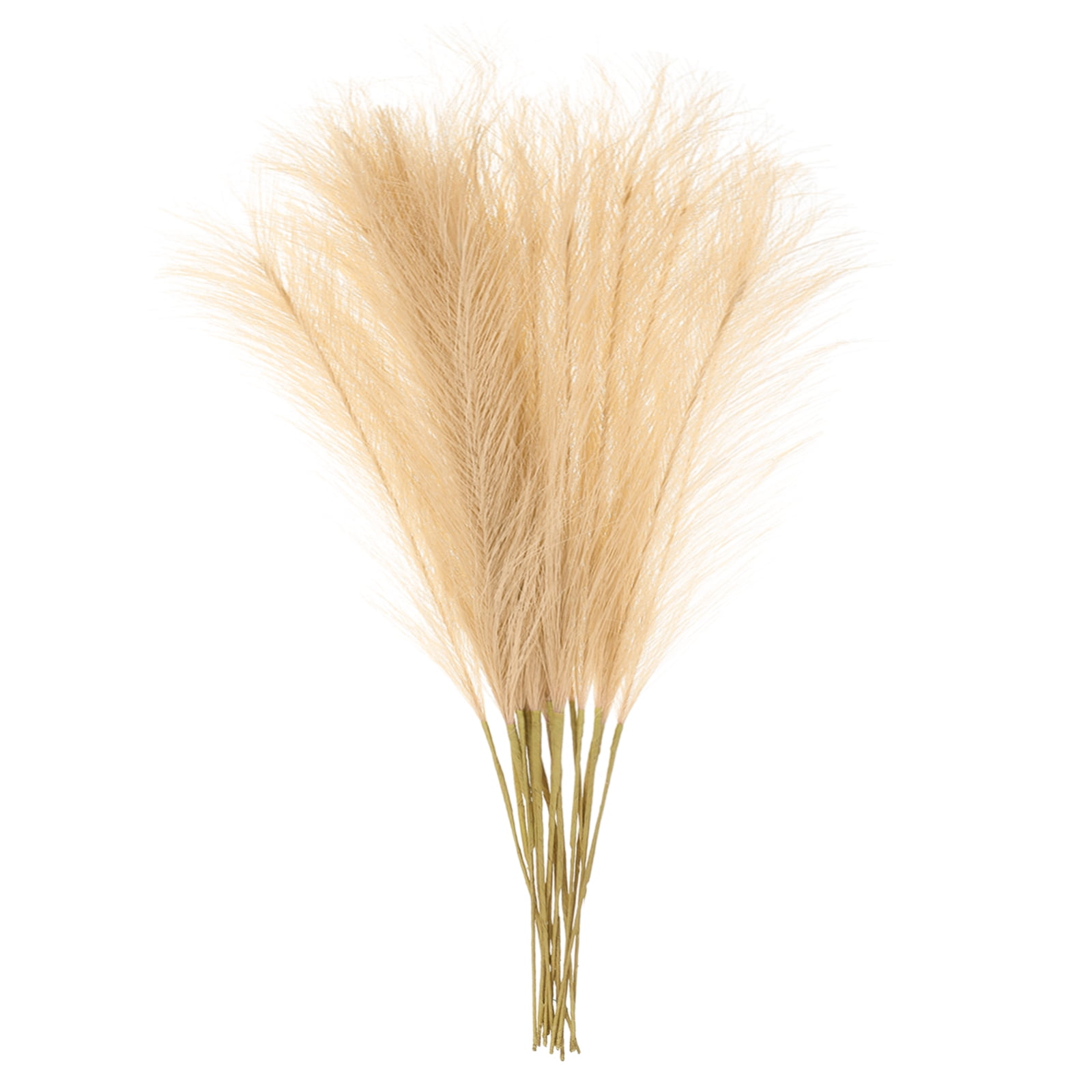 Unique Bargains Faux Pampas Grass Artificial Fake Dried Grass Decor for Home Khaki