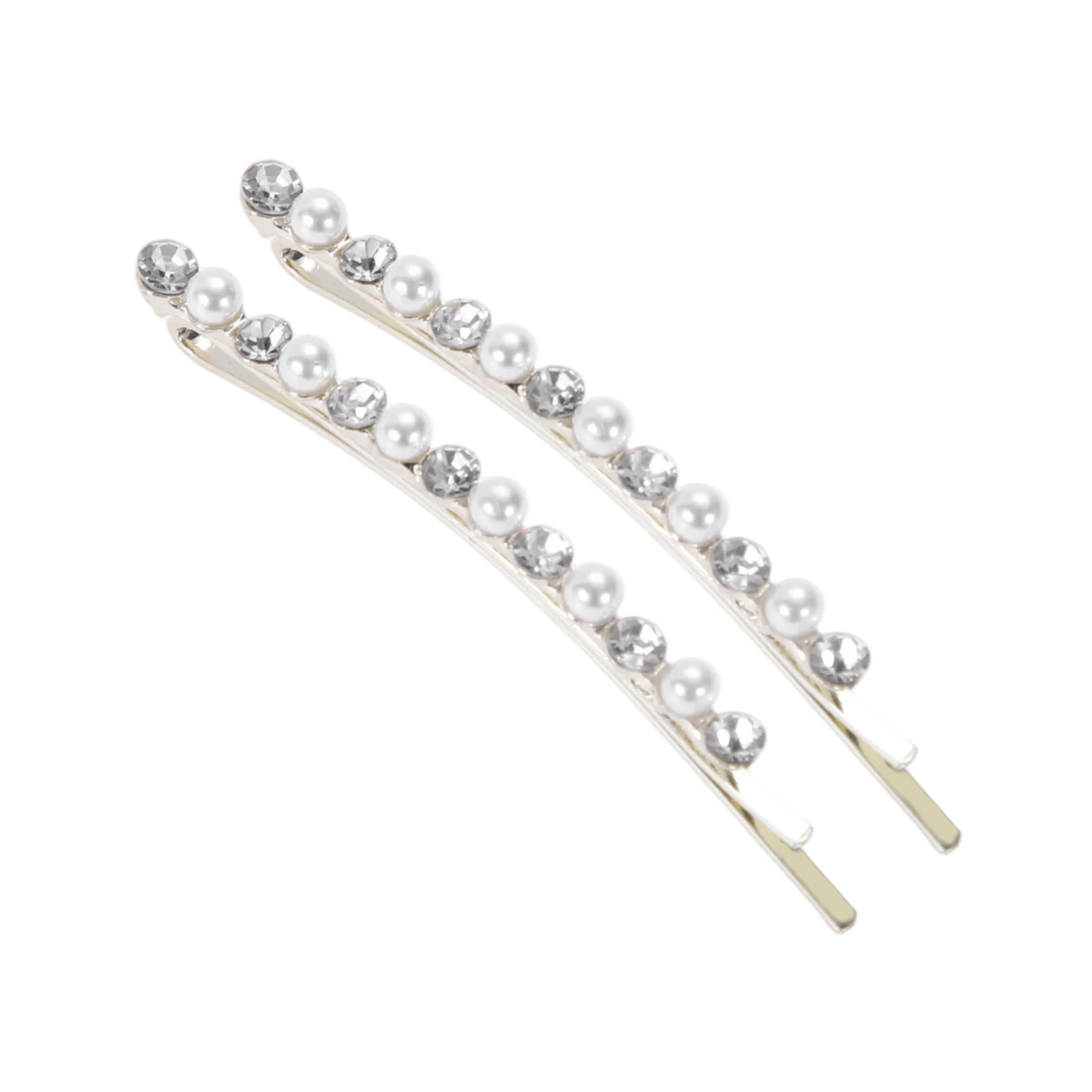 Unique Bargains Faux Pearl Bobby Pin Set Hairstyles Occasions Rhinestone Faux Pearl
