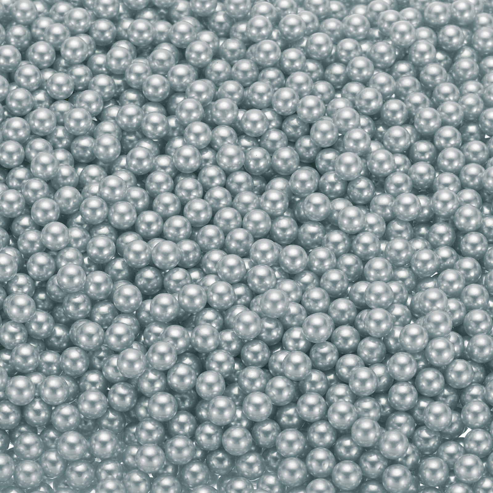 Unique Bargains Faux Pearl for Crafting No Hole Pearls for Vase Filler Silver Gray 2500Pcs