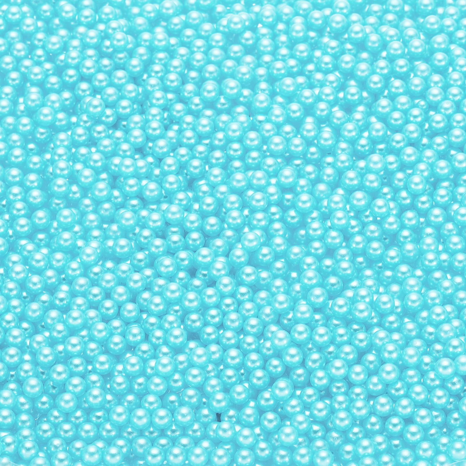 Unique Bargains Faux Pearl for Crafting No Hole Pearls for Vase Fillers Blue