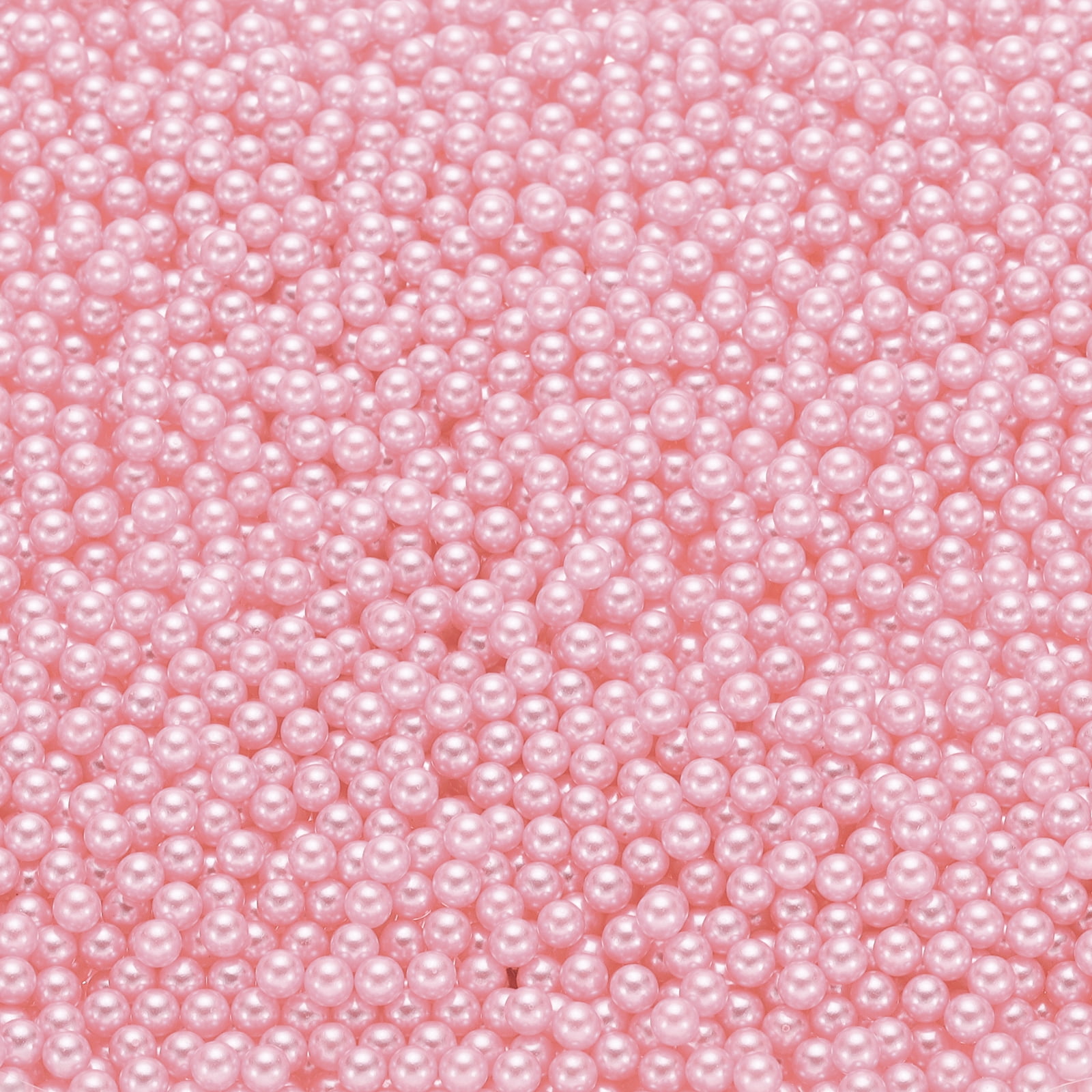 Unique Bargains Faux Pearl for Crafting No Hole Pearls for Vase Fillers Pink