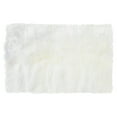 thumbnail image 1 of Unique Bargains Faux Sheepskin Rugs Plush Area Rug White 2x3 Feet, 1 of 8