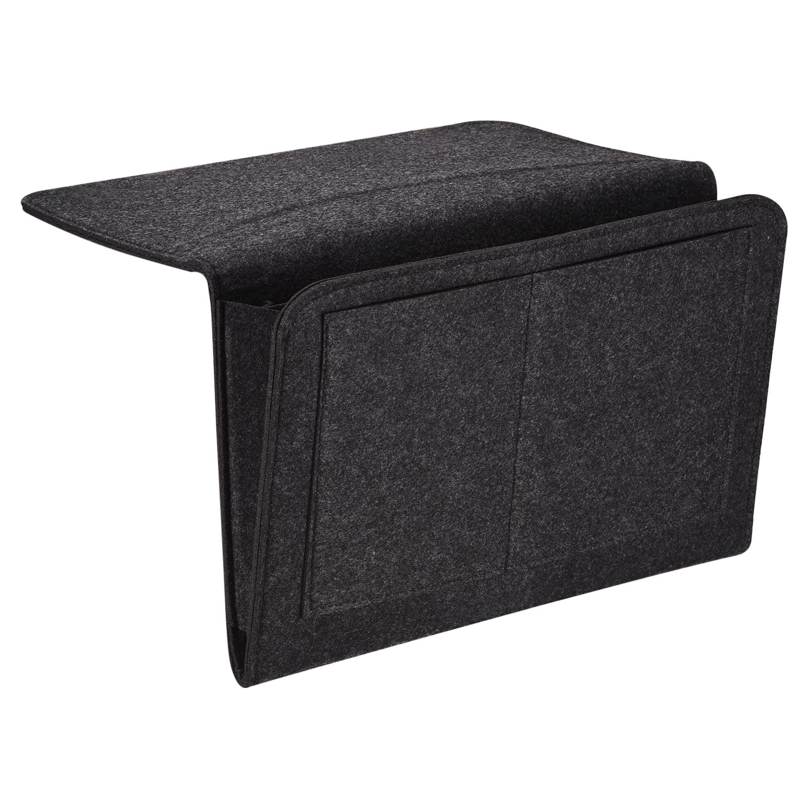 Unique Bargains Felt Bedside Hanging Organizer for Remotes and Phones Grey 13"