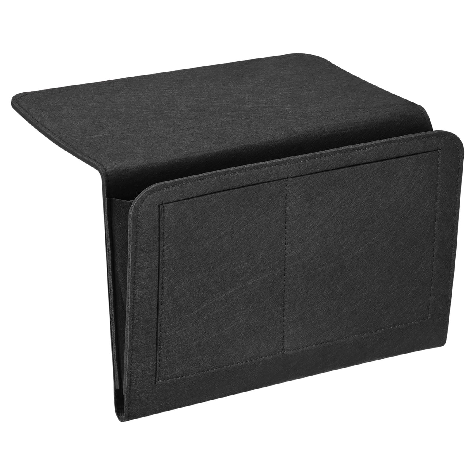 Unique Bargains Felt Bedside Organizer Hanging Caddy Black 12.60" x 8.66" x 3.94"