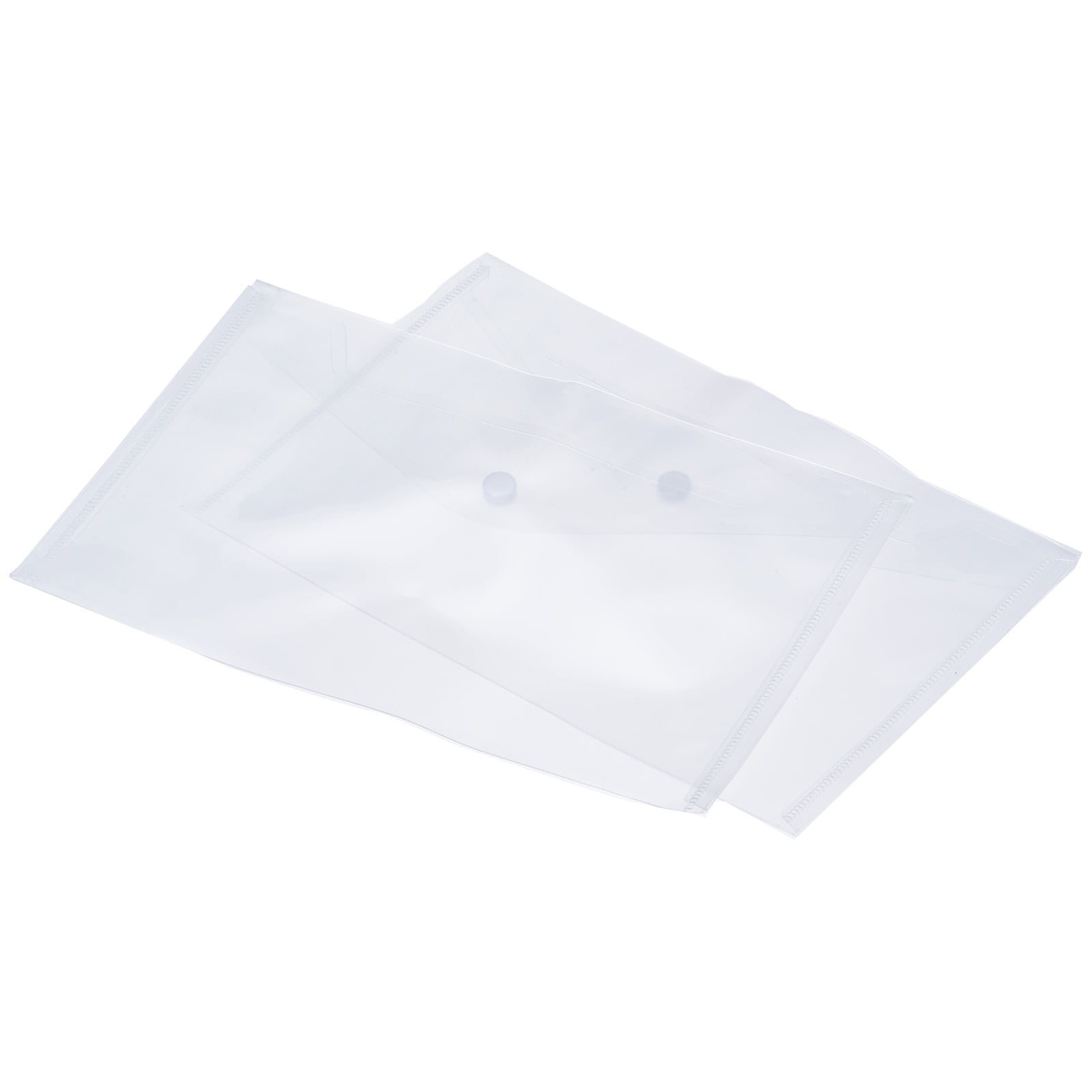 Unique Bargains File Folders Office Plastic Envelopes Document Organizer with Snap Button Matte