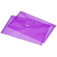 thumbnail image 1 of Unique Bargains File Folders Office Plastic Envelopes Document Organizer with Snap Button Purple, 1 of 6