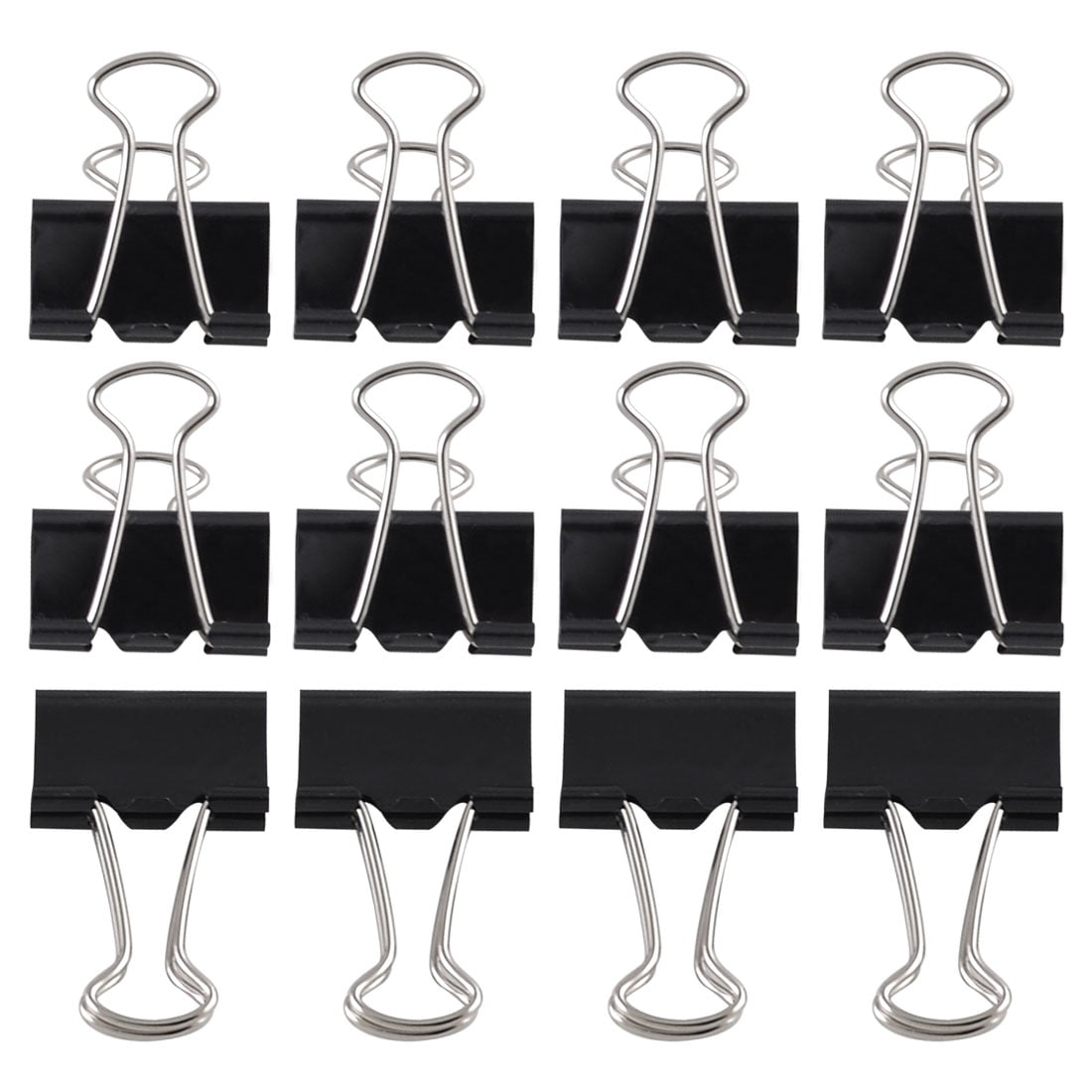 Unique Bargains File Organizer Black 25mm Width Spring Loaded Binder