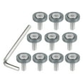 thumbnail image 1 of Unique Bargains Finishing Countersunk Fender Bumper Washers Engine Bay Fastener Tool Kit for Motorcycle Titanium Tone, 1 of 6