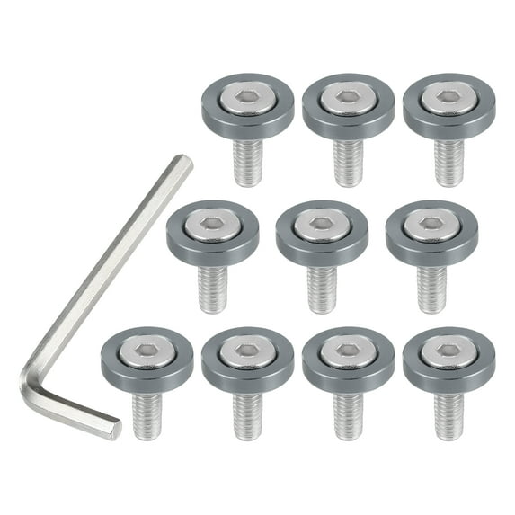 Unique Bargains Finishing Countersunk Fender Bumper Washers Engine Bay Fastener Tool Kit for Motorcycle Titanium Tone