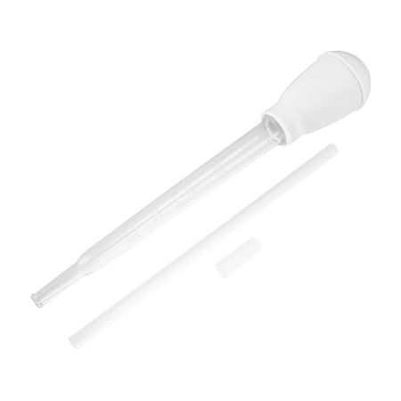 Unique Bargains Fish Tank Coral Feeder Tool Cleaner with Extension Tube White