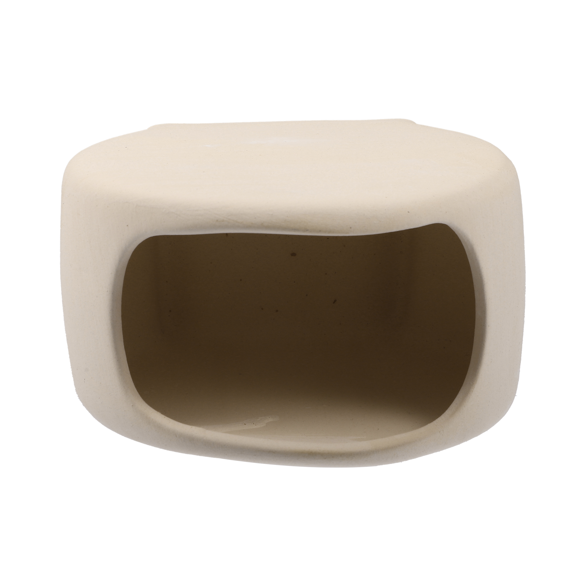 Unique Bargains Fish Tank Decoration Stone for Aquatic Pets to Breed Play Rest Beige Yellow 4.90x4.29x3.39 Inches