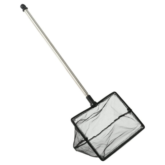 Unique Bargains Fish Tank Net Fine Mesh Aquarium Fish Net 10-25 Inch Stainless Steel Extendable Handle 5inch