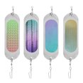 thumbnail image 1 of Unique Bargains Fishing Flashers High Visibility Lures Flashers for Fishing Improve Attraction Silver Tone 4 Pcs, 1 of 6