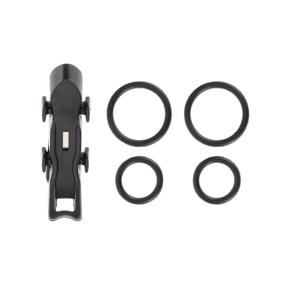 Unique Bargains Fishing Hook Keeper Magnetic Hook Holder Fishing Rod Hook Keeper Quick Installation Hook Holder for Fishing Rod Black 1 Set