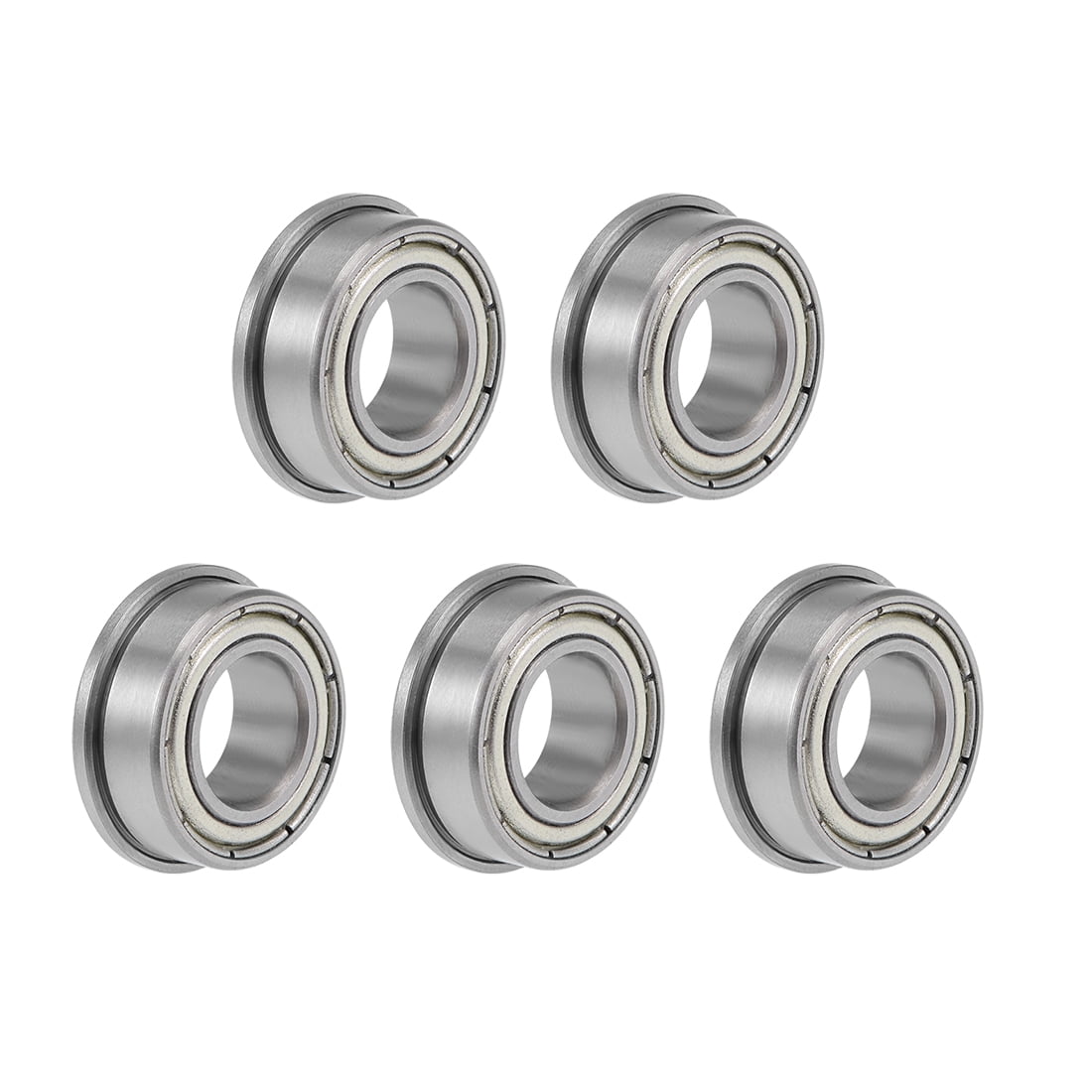 Unique Bargains Flange Deep Groove Ball Bearings Double Shielded Chrome Steel 0.39"