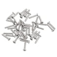 thumbnail image 1 of Unique Bargains Flat Round Head Phillips Drive Machine Screws Silver Tone M1.2-0.25 x 6mm, 1 of 5