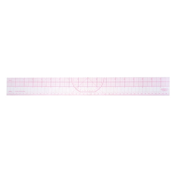 Uxcell Flexible 2" x 18" 0 Centering Protractor Graph Ruler Measuring Tool