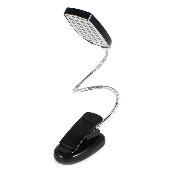 Unique Bargains Flexible Goose Neck Clip-on USB 28 Light PC Laptop Reading Desk Lamp Black