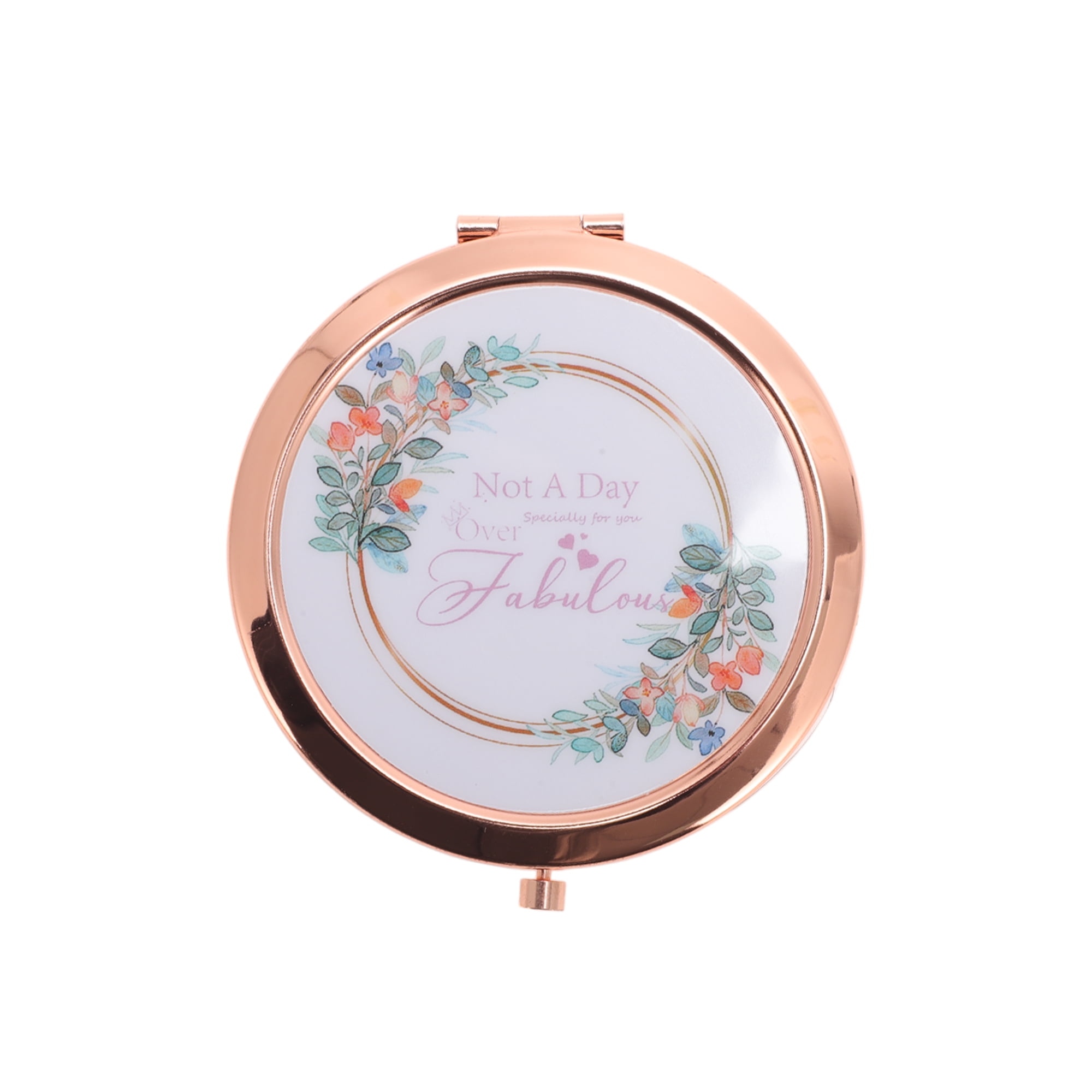 Unique Bargains Flexible Makeup Mirror Rose Gold Tone 1 Pc