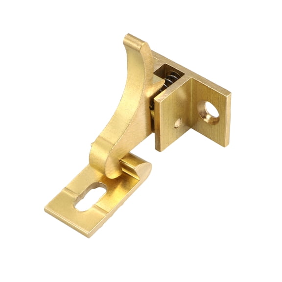 Unique Bargains Flip Door Latch 28x15mm Gate Latch Brass Bar Latch Hasp Slide Lock for Furniture Window