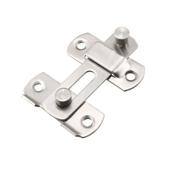 Unique Bargains Flip Door Latches 201 Stainless Steel  Gate Latch Bar Latch Hasp Slide Lock 2.83" x 1.97" Silver 2pcs