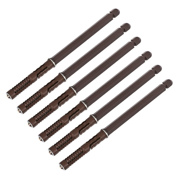 Unique Bargains Floating Shelf Bracket Concealed Blind Shelf Supports Hardware Shelves Brackets DIY Wall Mounts 12mm x 192mm 6Pcs