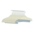 thumbnail image 1 of Unique Bargains Flocked Non-Slip Hangers with Pinch Clips 20 Packs Beige, 1 of 6