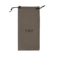 thumbnail image 1 of Unique Bargains Flocking Cloth Portable Drawstring Eyeglass Pouch 7.09"x3.54" Gray, 1 of 5