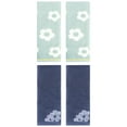thumbnail image 1 of Unique Bargains Floral Cotton Hand Towel Set 4 Pcs Green/Navy Blue 14" x 30"/14" x 31", 1 of 5