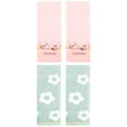 thumbnail image 1 of Unique Bargains Floral Cotton Hand Towel Set 4 Pcs Green/Pink 14" x 30"/13" x 29", 1 of 5