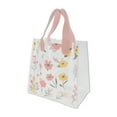thumbnail image 1 of Unique Bargains Floral Design Reusable Gift Bag for All Occasions Pink Clear Large, 1 of 5