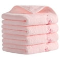 thumbnail image 1 of Unique Bargains Floral Embroidered Cotton Hand Towels Home Decor Pink 4-Pieces, 1 of 4